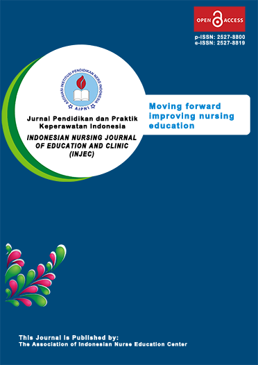 Cover INDONESIAN NURSING JOURNAL OF EDUCATION AND CLINIC (INJEC)
